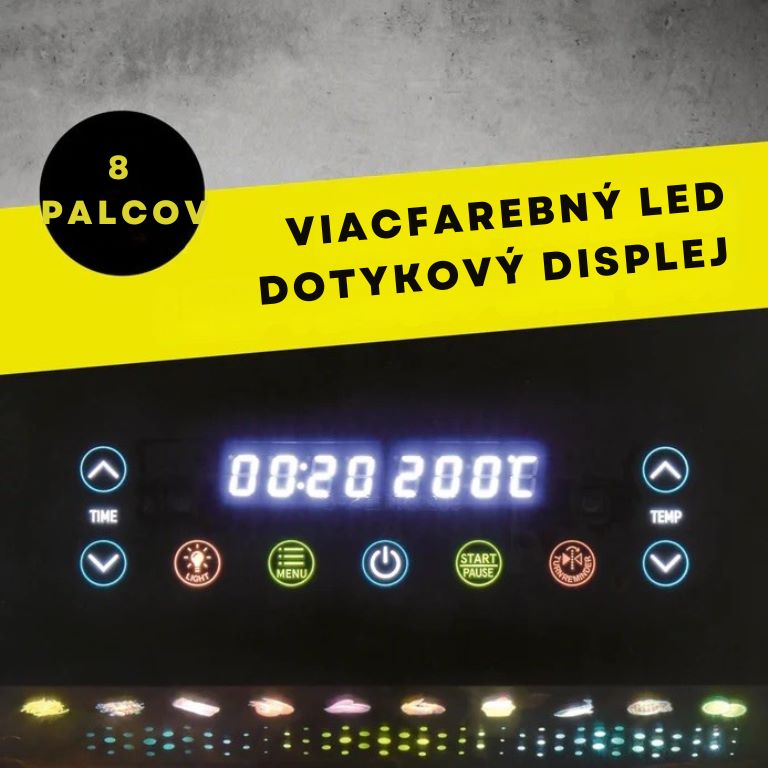 GourmetMaxx Teplovzdušná fritéza 7l s panoramatickým okienkom 19149 (2)